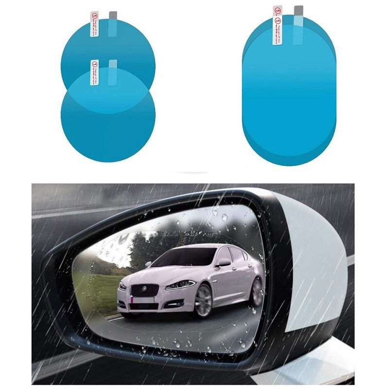 2 pcs Car Anti Fog Sticker Car Glass Rain Proof Film Car Side Window Rearview Mirror Exterior Mirror Sticker Car Accessories – Image 2